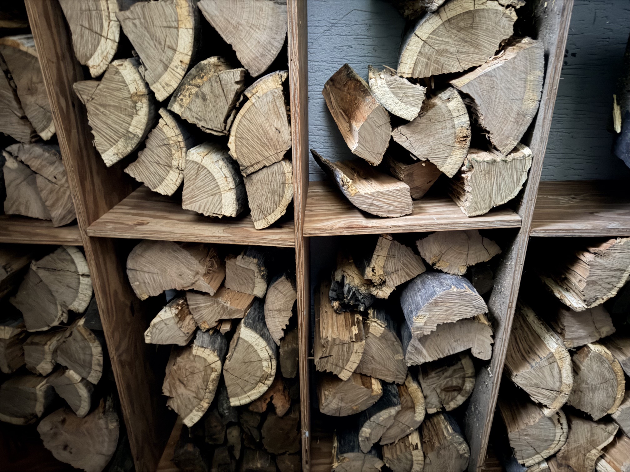 Harry's perfectly stacked firewood Yamba