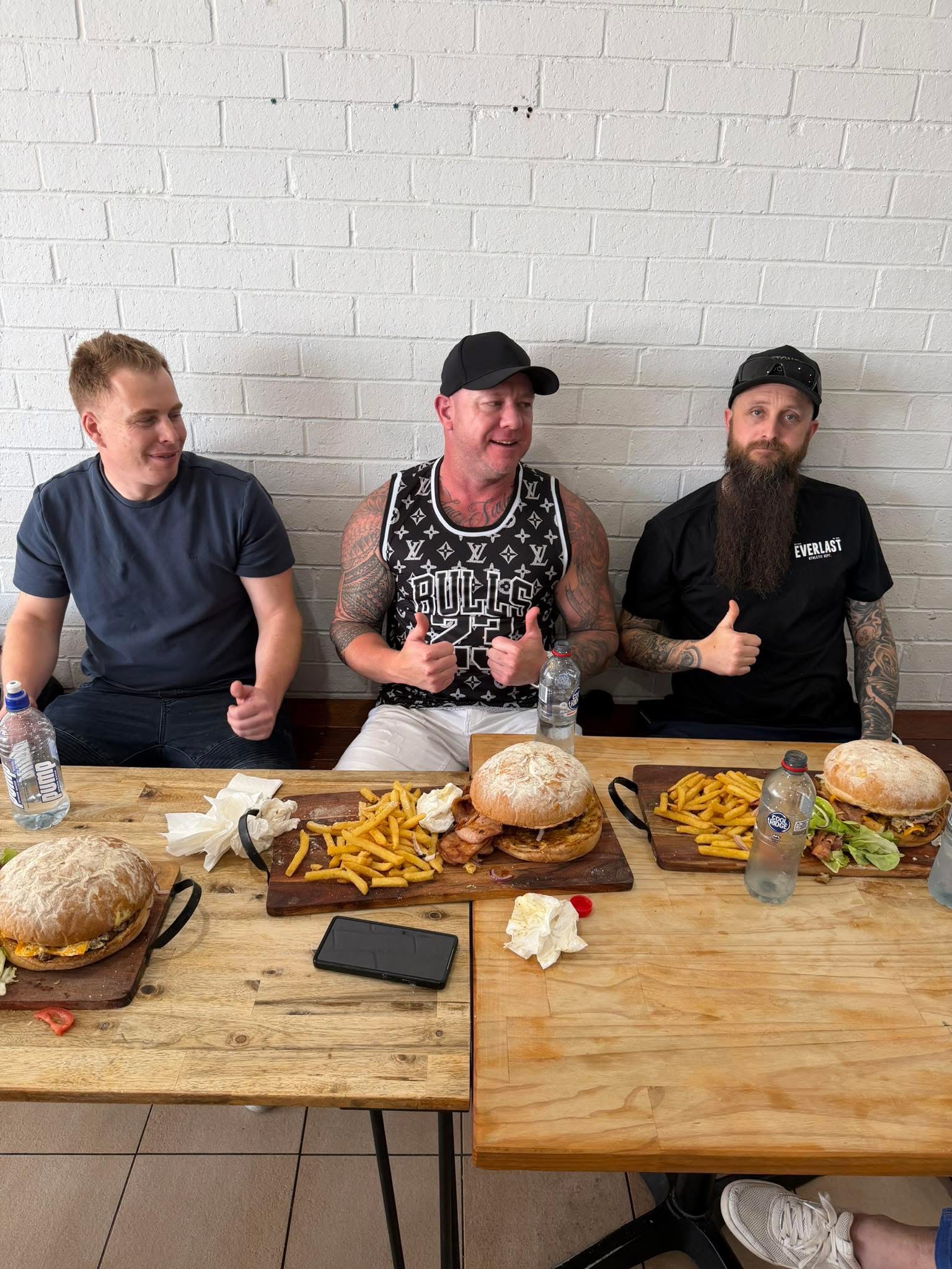 The 3kg burger challenge at Wishbone Yamba