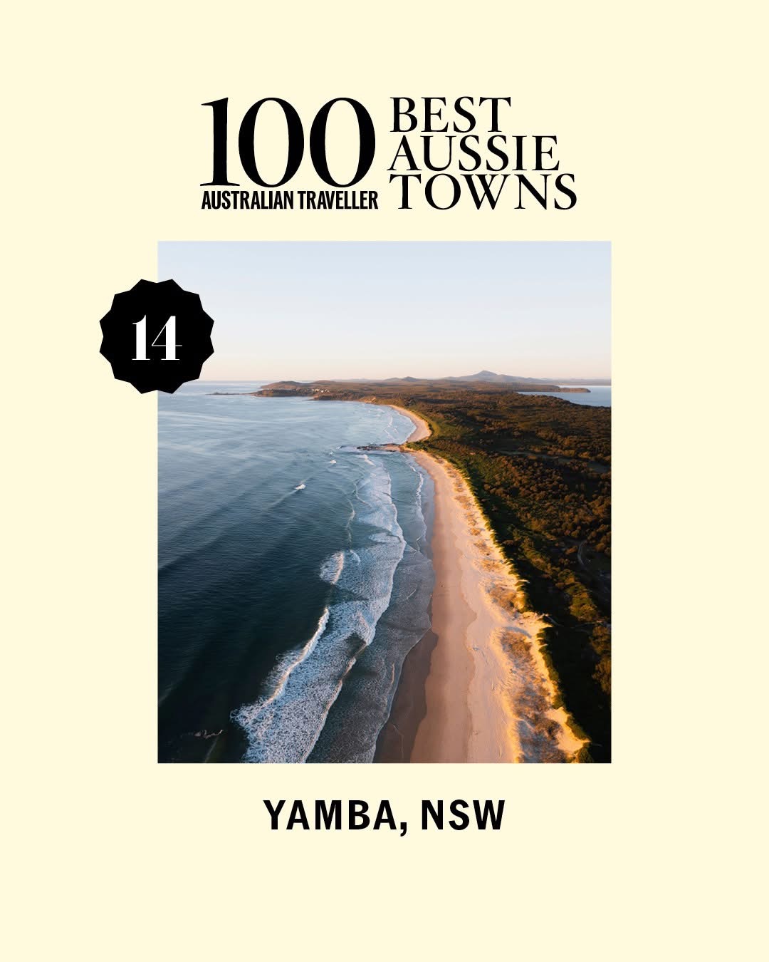 Yamba NSW ranked #14 in 100 Best Aussie Towns by Australian Traveller