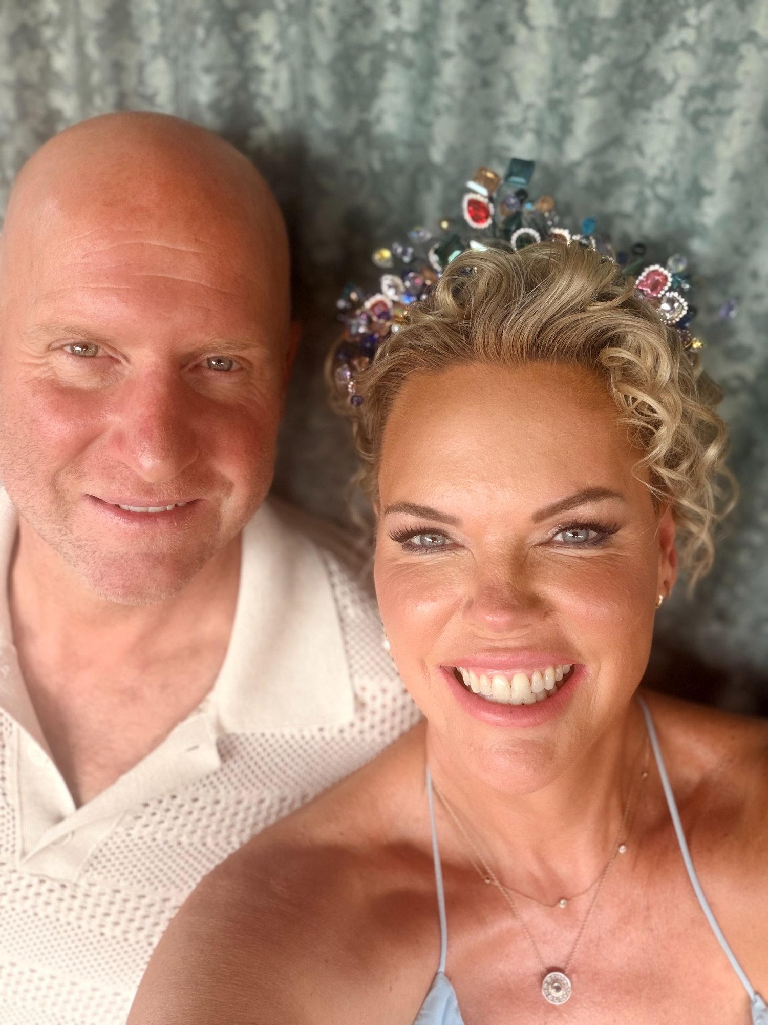 Carla and Darren after their Zig Zag spray tan Yamba